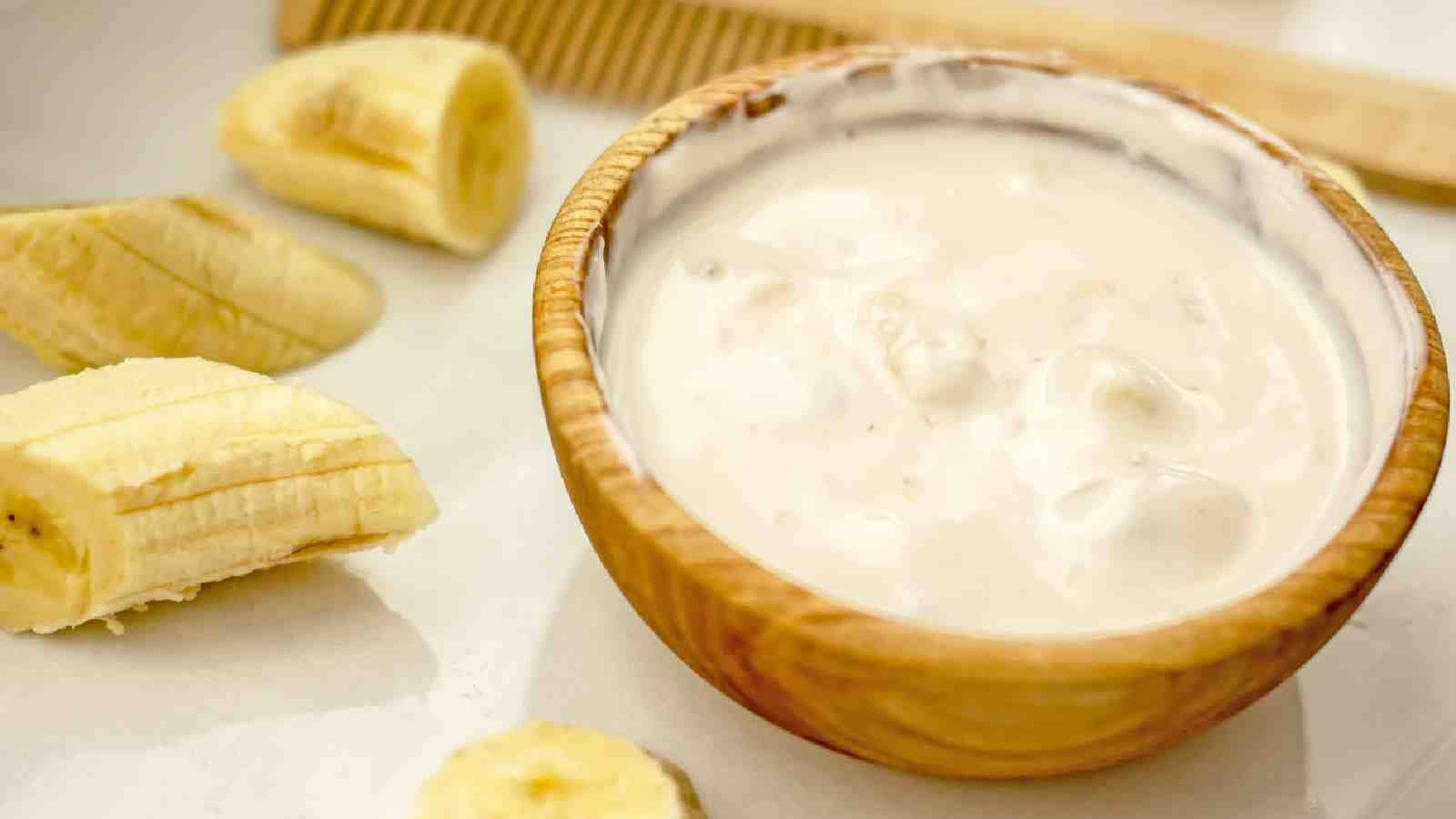 Banana hair mask